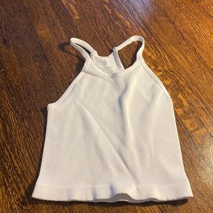 Free people. Happiness Runs Crop Tank. Color: white. Size M/L